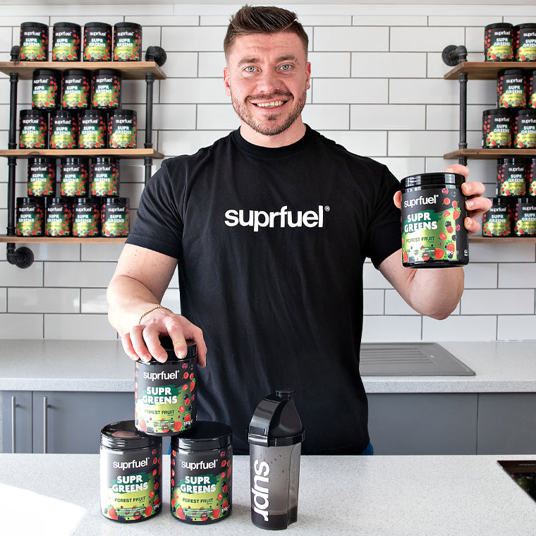 Suprfuel Suprgreens - Forest Fruit Flavour Daily Greens Powder (30 Servings) 390g