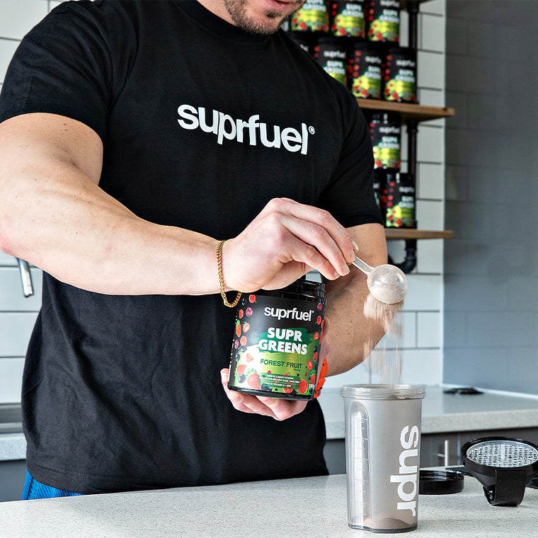 Suprfuel Suprgreens - Forest Fruit Flavour Daily Greens Powder (30 Servings) 390g