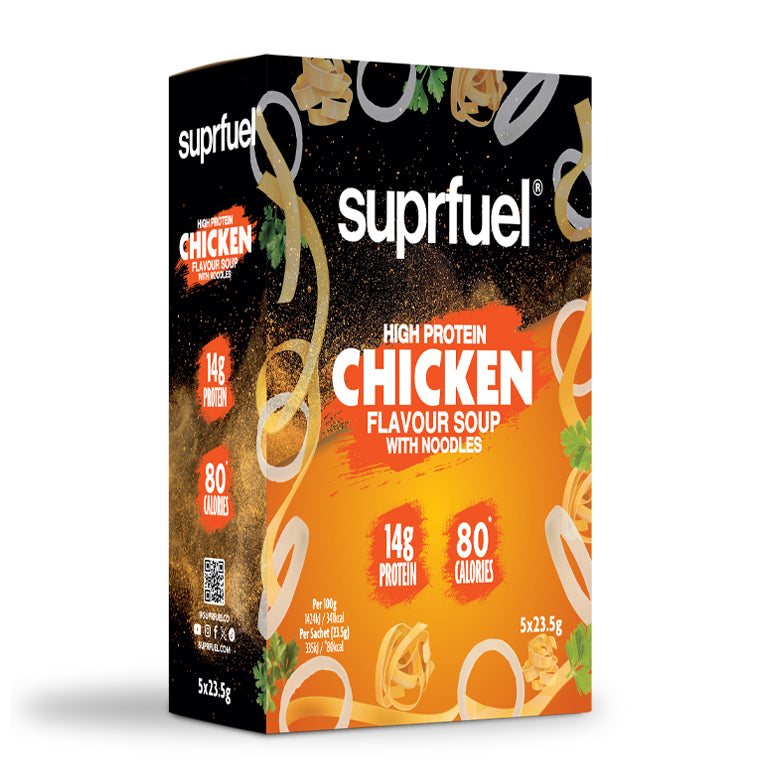 Suprfuel High Protein Chicken Flavour Soup with Noodles (5 Meals) 120g