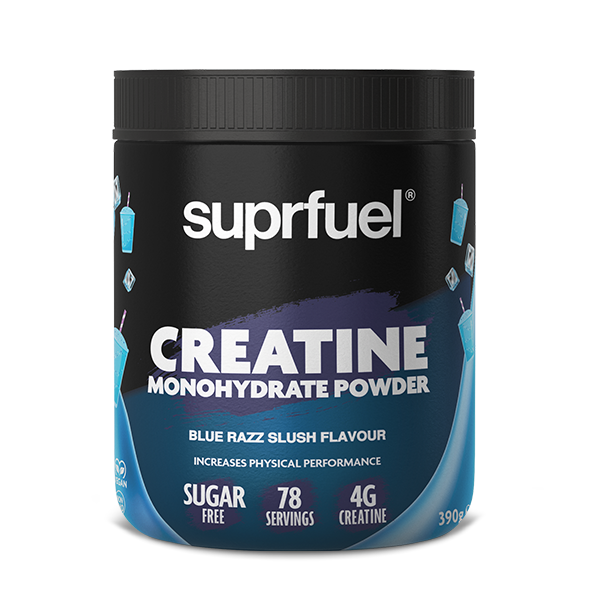 Suprfuel Creatine Monohydration Powder 390g -Blue Razz Slush (78 Servings)