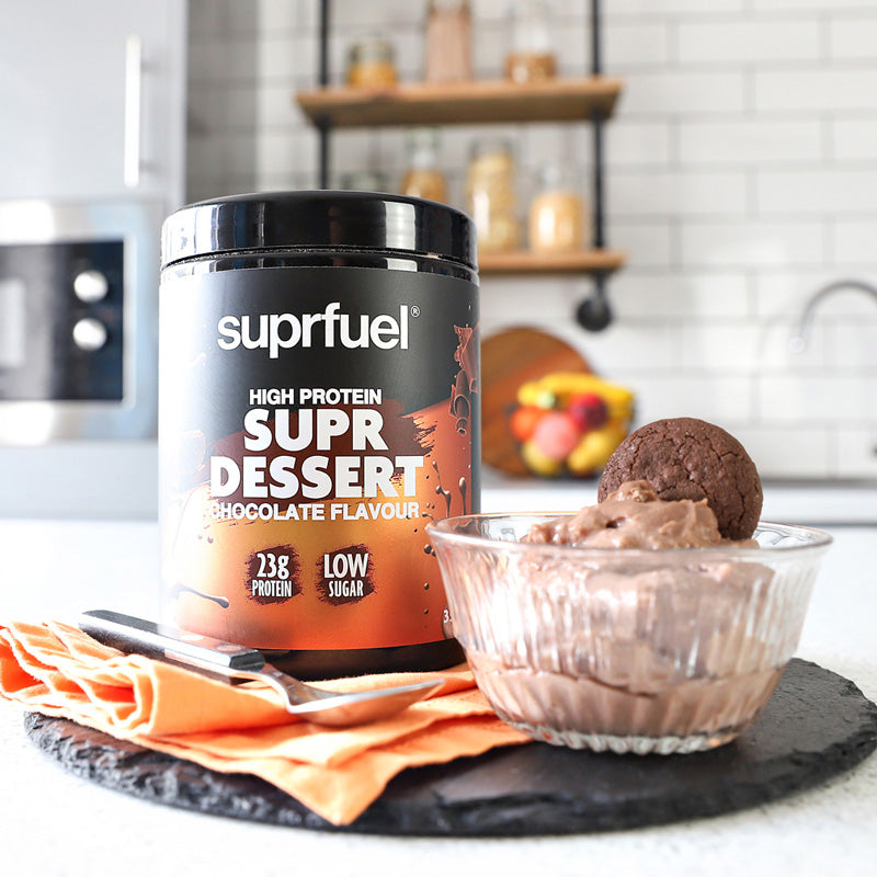 Suprfuel - High Protein Supr Dessert - Chocolate Flavour 350g (24g Protein Per Serving)