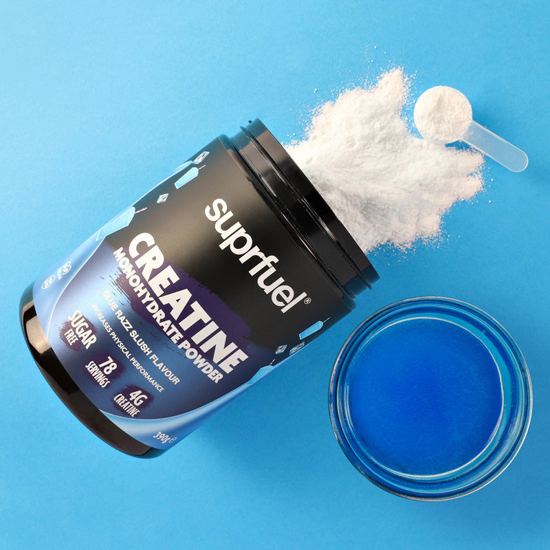 Suprfuel Creatine Monohydration Powder 390g -Blue Razz Slush (78 Servings)