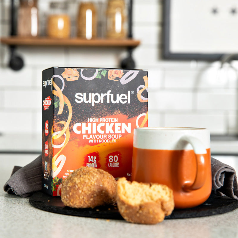 Suprfuel High Protein Chicken Flavour Soup with Noodles (5 Meals) 120g